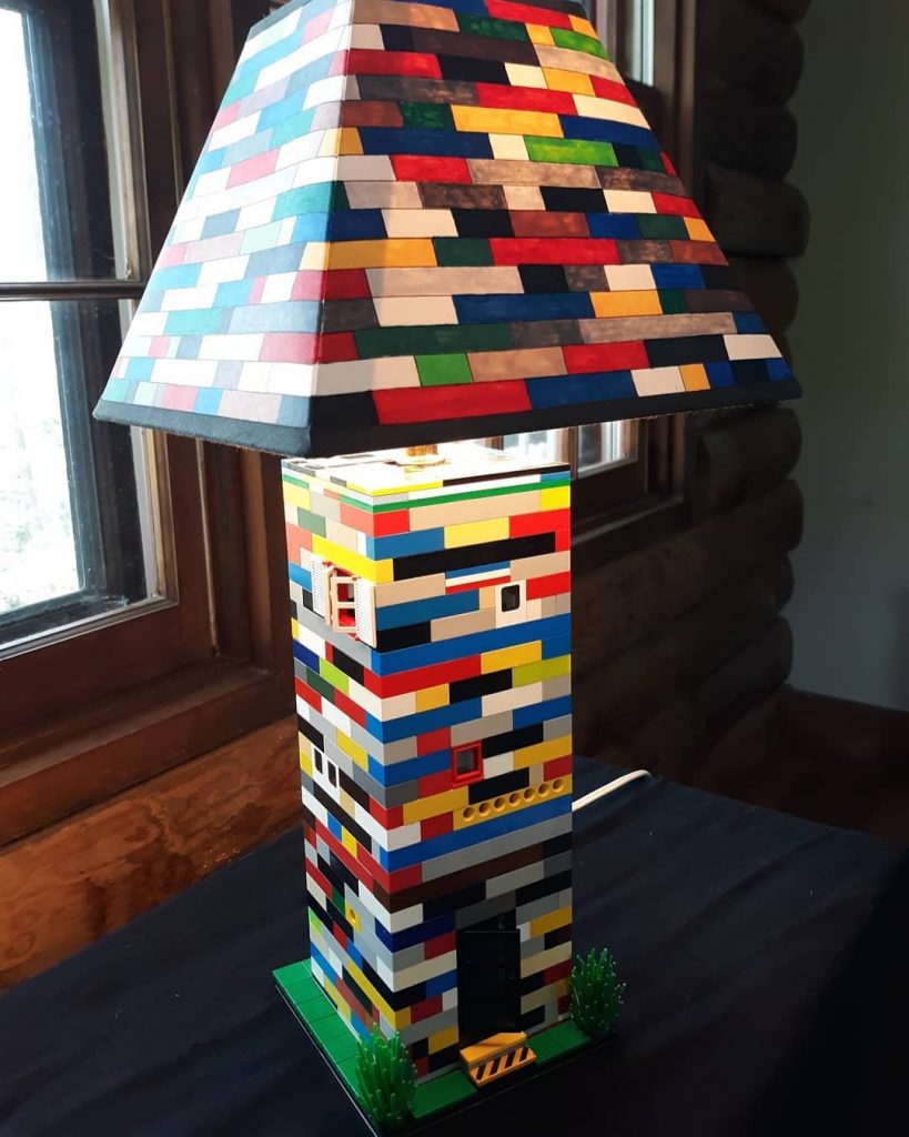 lego brick lamp