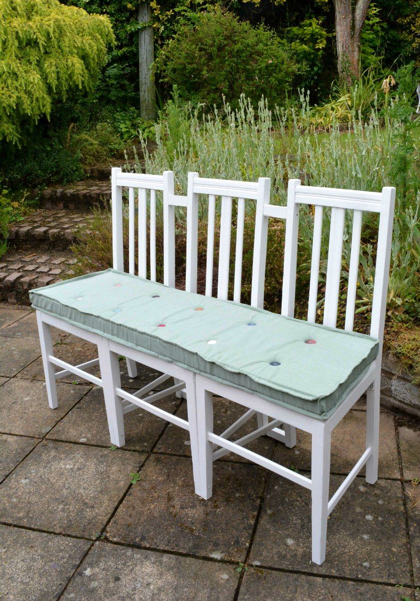 Turn old chairs into a bench