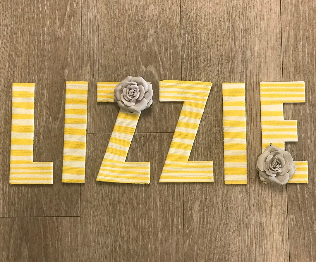 Yarn-Wrapped Letters