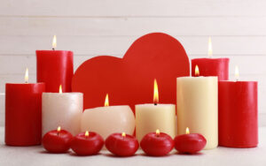 DIY Valentines Day Candles