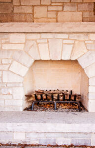 Whitewash Brick Fireplace